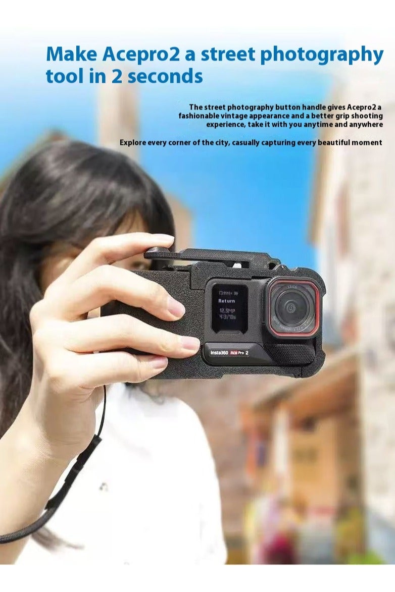 Insta360 AcePro 2 Extended Handle Street Photography VLOG Shooting Handheld Mount Accessory - Image 2