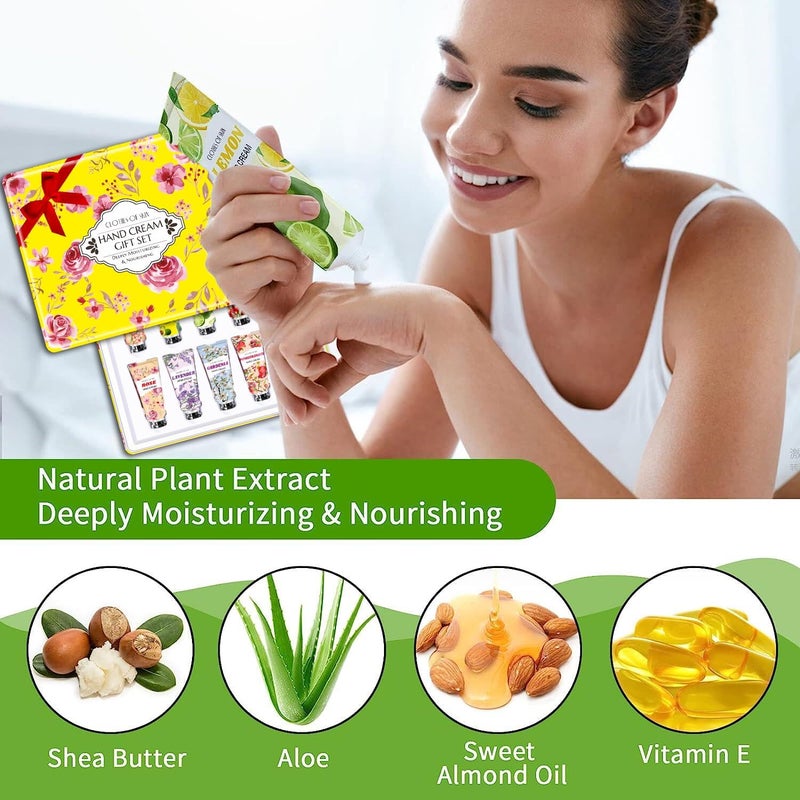 RUNBEN 10 Pack Hand Cream Gifts,Christmas Gifts for Women,Stocking Stuffe for Teen Girls,Bridesmaid Gifts,Thank You Gifts Hand Cream for Dry Hands,Teacher Gifts Birthday Hand Lotion Gifts Set for Coworkers - Image 4