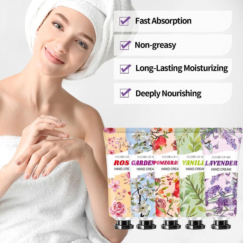 RUNBEN 10 Pack Hand Cream Gifts,Christmas Gifts for Women,Stocking Stuffe for Teen Girls,Bridesmaid Gifts,Thank You Gifts Hand Cream for Dry Hands,Teacher Gifts Birthday Hand Lotion Gifts Set for Coworkers - Image 5