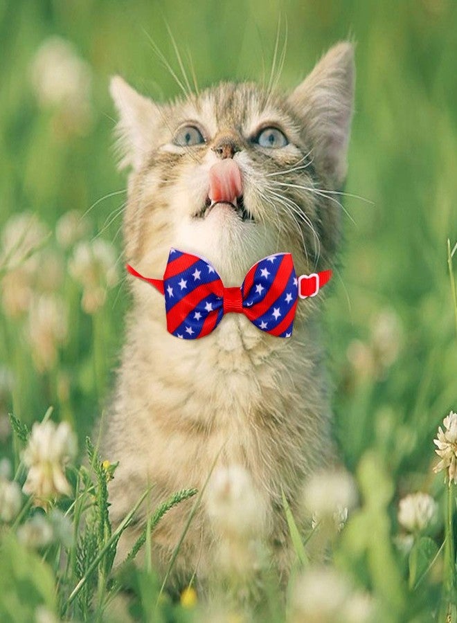 BBTDIN Independence Day Dog Bowtie Collar Pet American Flag Neck Ties Dog Cat Bow Ties JPN08 (A) - Image 4