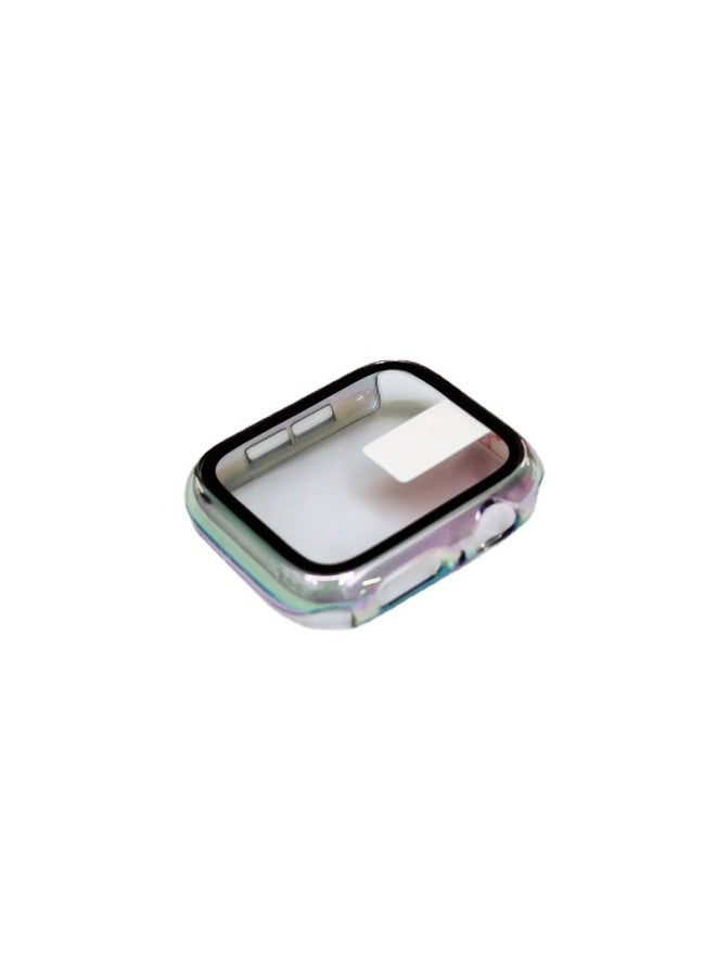 Suitable For Apple Watch Electroplated 360 Case + Tempered Film All-inclusive Protective Case Film Integrated Iwatch Watch Case - Image 5