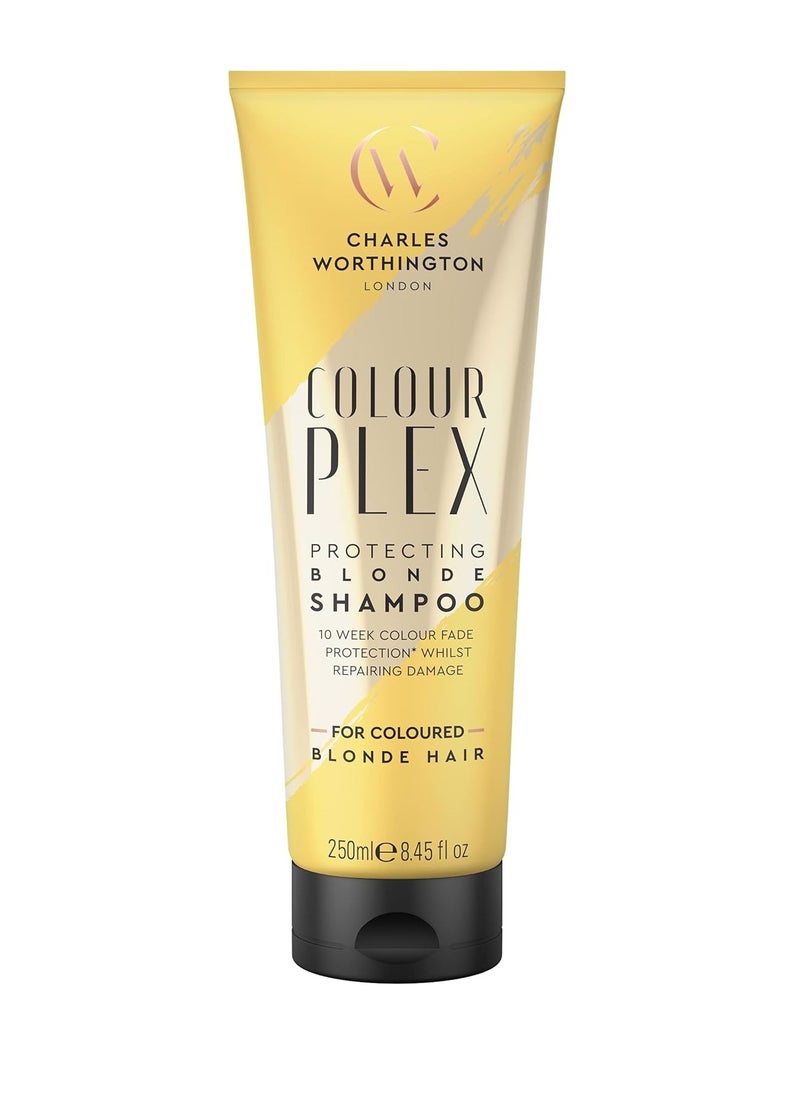 CHARLES WORTHINGTON ColourPlex Protecting Blonde Shampoo Tone and Restore Colour Shampoo for Blonde Hair Salon Shampoo for Blondes 250 ml  - Image 1