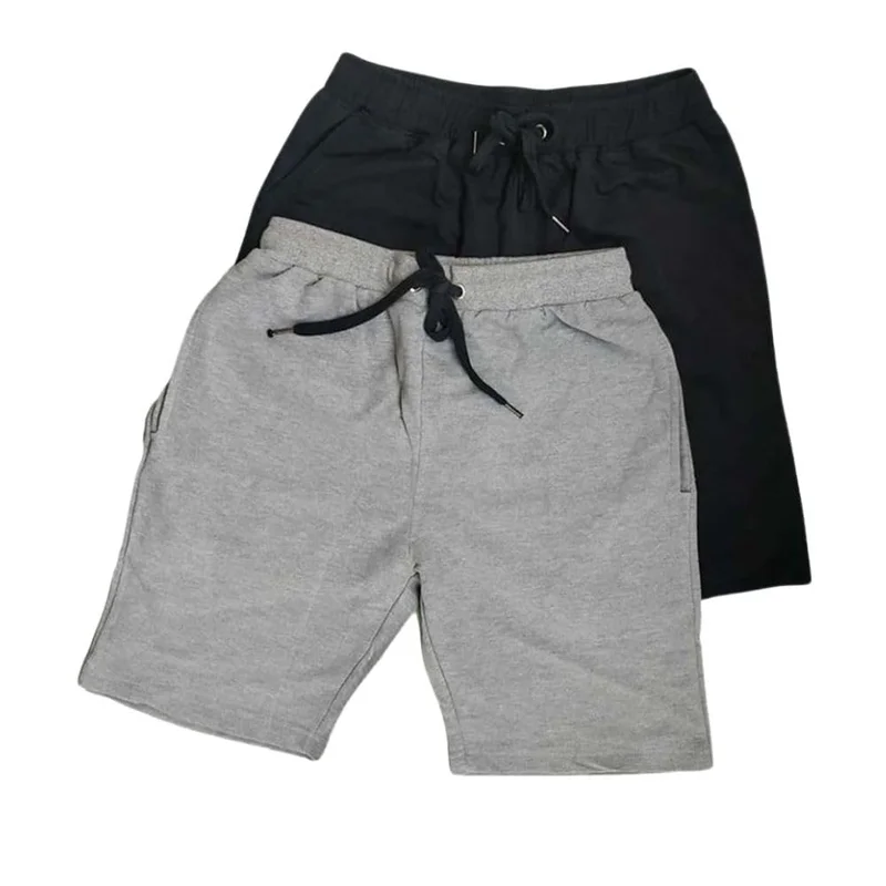 نوبيرو Regular Fit Shorts for Men | Black and Grey | 2 Pack