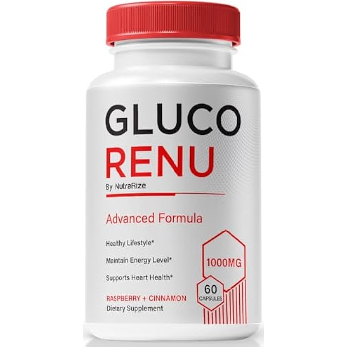NutraRize Gluco Renu Capsules, Official GlucoRenu Pills, Natural Support for Healthy Levels, Circulation and Balance, Premium Formula for Overall Health, GlucoReNu Glyco Optimizer (60 Capsules) - Image 1