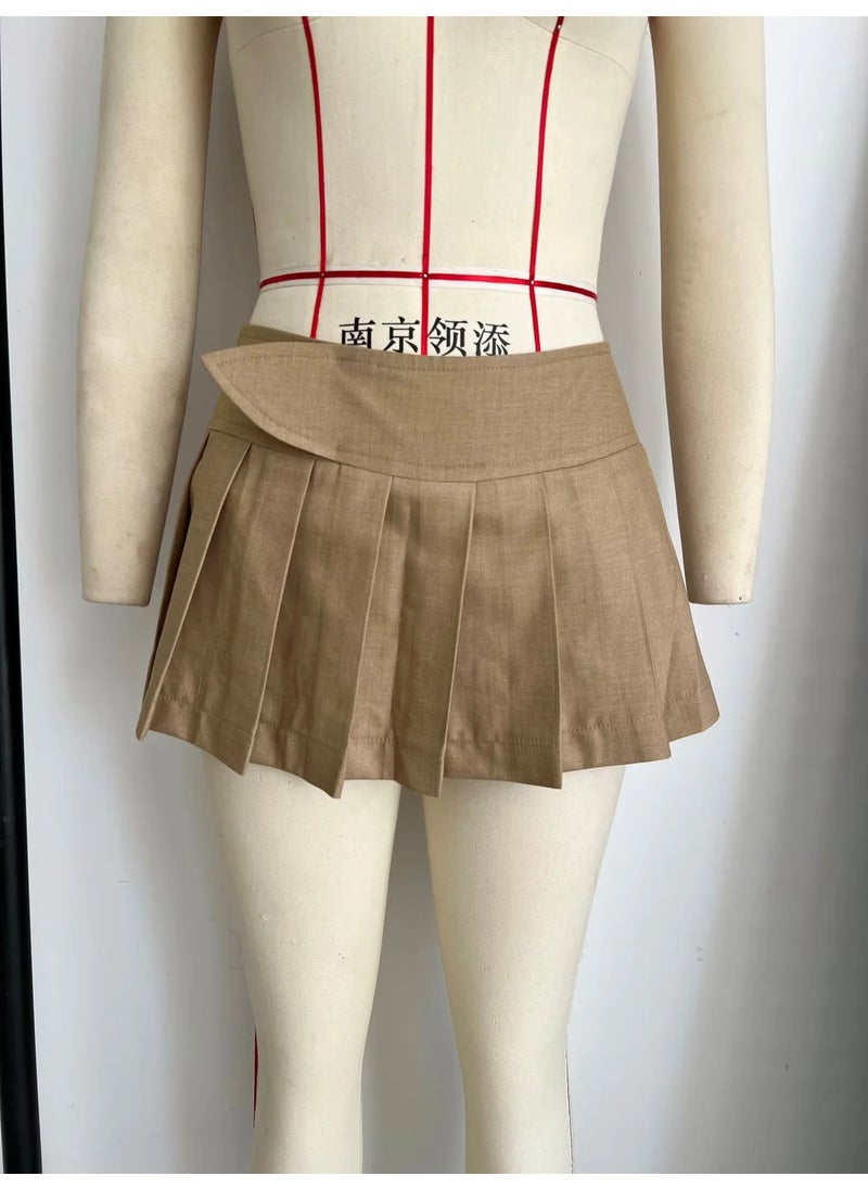 Generic - Pleated Sweet Lolita JK Style Mini Skirt Purple - Image 1