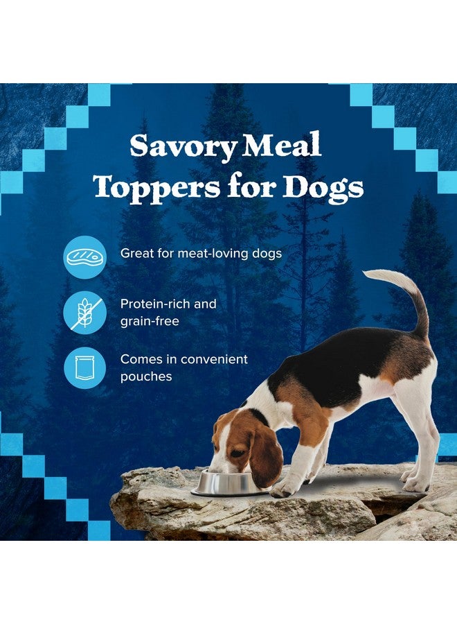 Blue Buffalo Wilderness Trail Toppers Wild Cuts Wet Dog Food Variety Pack, HighProtein & GrainFree, Made With Natural Ingredients, Chicken And Beef Flavors, 3Oz. Pouches, (12 Count, 6 Of Each) - Image 4