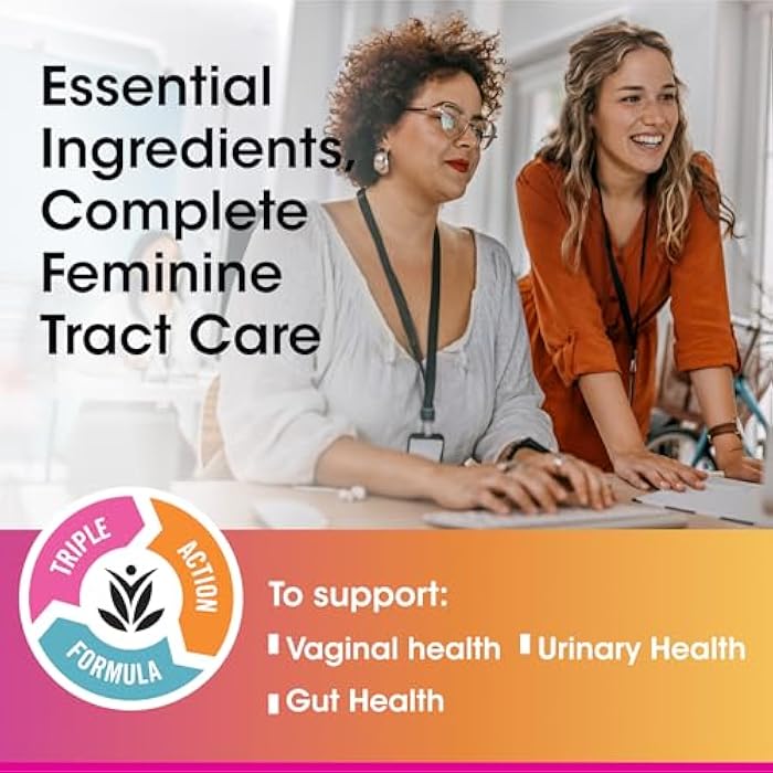 vH Essentials Probiotic Gummies with Prebiotics & Cranberry, Concentrated Extract for Urinary Tract Health, Supports Vaginal Microflora Balance for a Healthy Feminine Tract, 60 Count - Image 4
