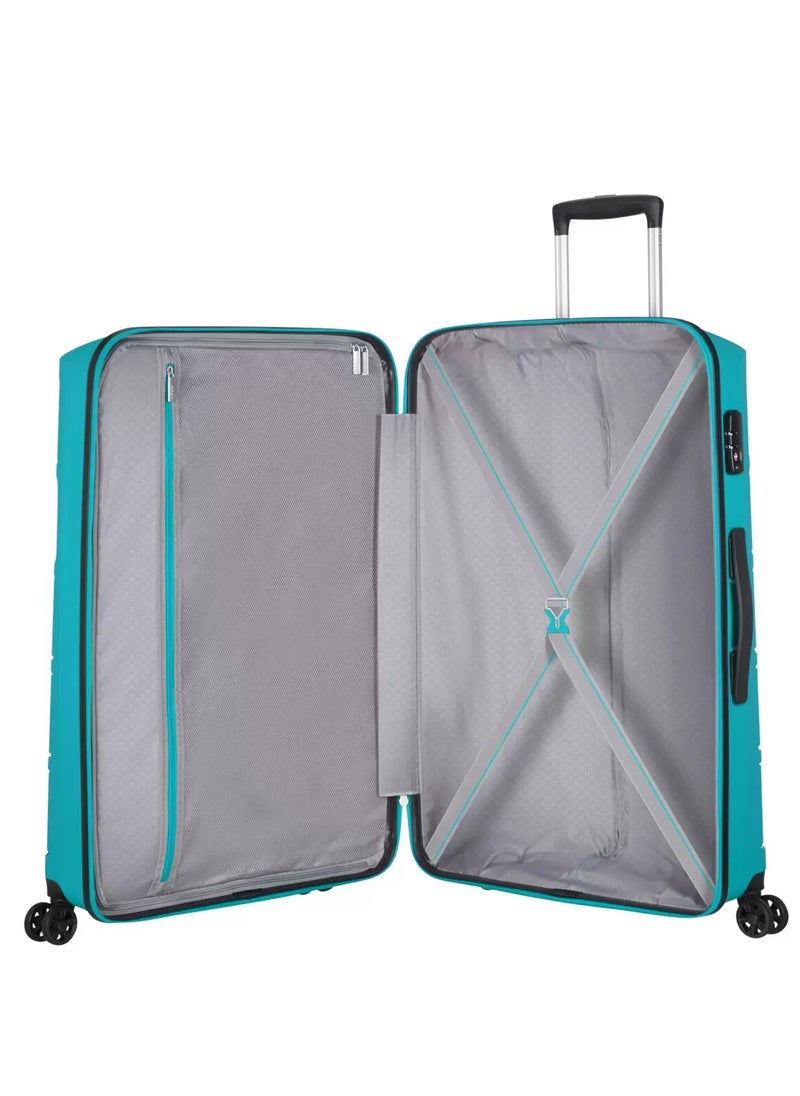 3-Piece Summer Splash Hardside Luggage Set With TSA Lock System in Summer Blue