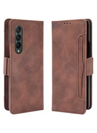 Case for Samsung Galaxy Z Fold 3(2021), Premium PU Leather Flip Case Card Slot Wallet Flip Case (Brown) - pzsku/Z81E90ADA2D029DE8F359Z/45/1746232828/66a5f864-1e1c-41d7-ac92-92d02f6c8425