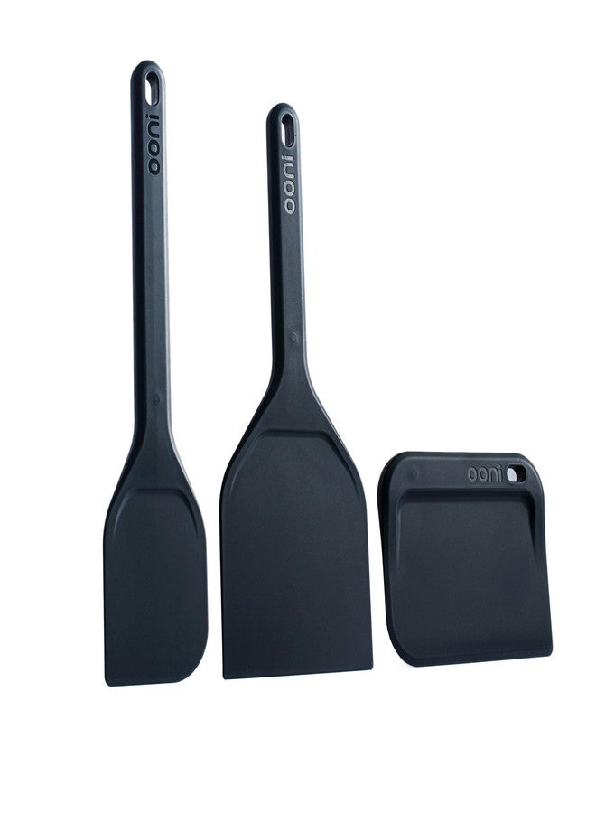 Ooni Dough Tools Set - Set of 3 Dough Preperation Tools, Bread Making Kitchen Utensils, Dough Making Tools, Scraper, Spatula and Mixing Spatula - Image 1