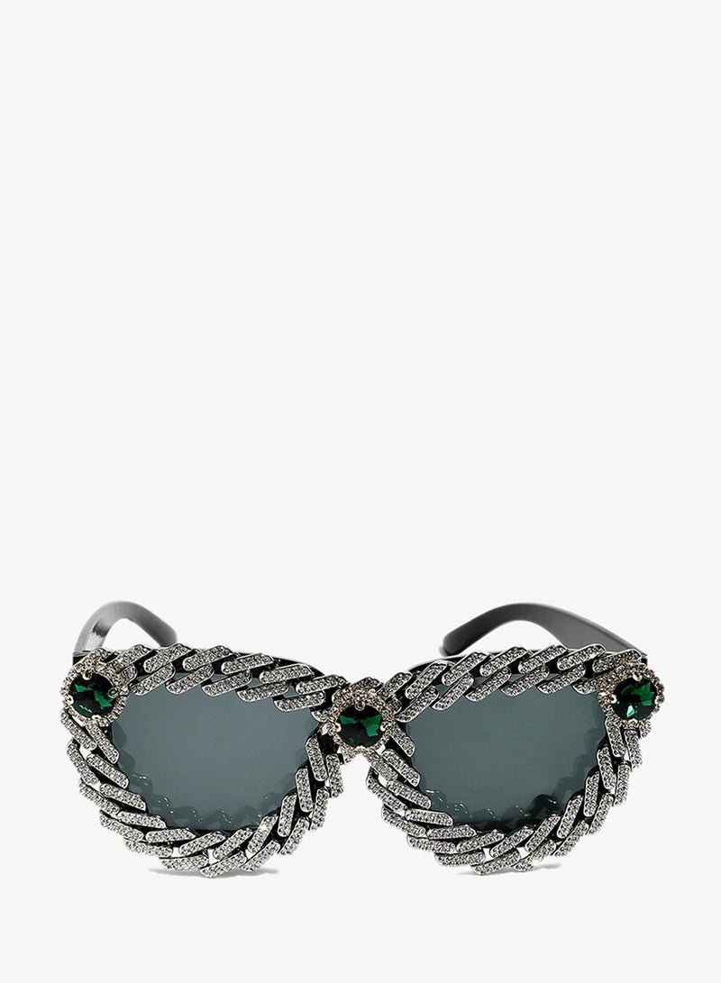 سوهي نظارات شمسية أنيقة مجوهرات صناعية فاخرة - Image 2