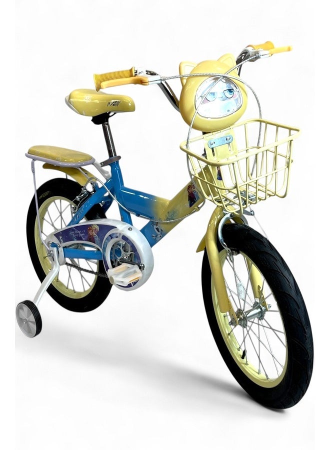 فلاش دراجة اطفال بناتي فيها اصوات وانوار من فلاش - لون اصفر - مقاس 12 من 3 سنوات ل5 سنوات - الوكيل الرسمية في مصر المنتج GTG TOYS - Image 1