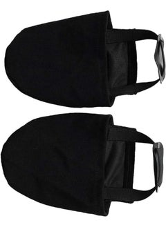 silvercnc 2 Pack of Shoe Sliders for Bowling Shoes, Elastic Strap fits for Most Shoes for Both Women and Men - Black  - Image 1
