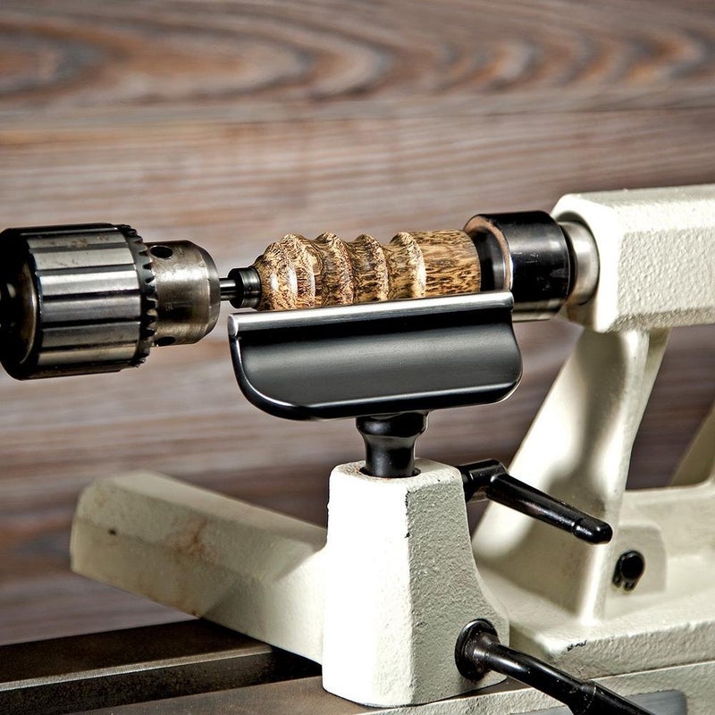 ROCKLER 6â€ Lathe Tool Rest - Woodturning Tool Rest Capped w/ 5/16â€ Round Stainless Steel Bar - Wood Lathe Tools Gives Comfortable Contour for your Fingers - Image 2