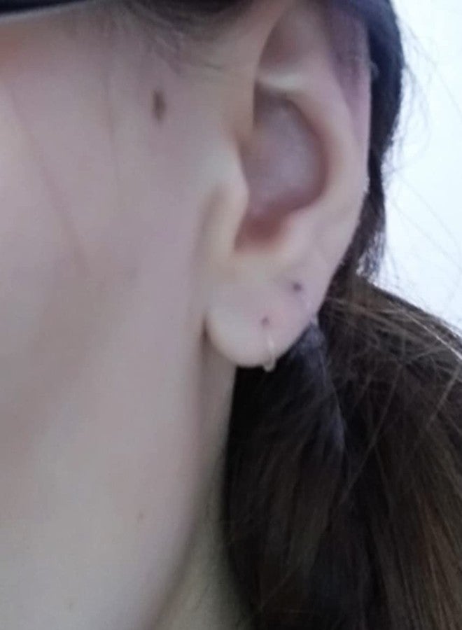 QWALIT Clear Cartilage Earrings - Plastic Hoop Earrings for Sports and Sensitive Ears - Image 2