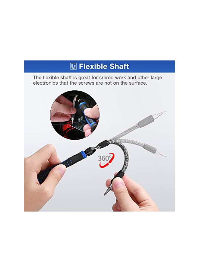PROMASS promass Precision Screwdriver Set, 126 in 1 Magnetic Screwdriver Kit, Multi-function Professional Repair Tool Kit with Portable Oxford Bag for Phone Laptop PC Watch Electronics and More -Black  - Image 4