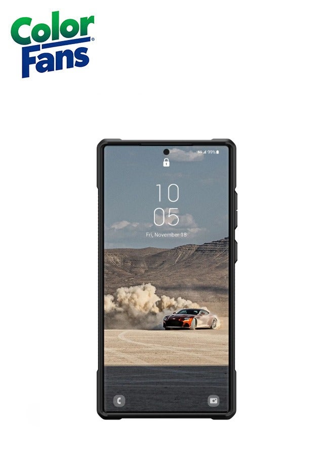 كولور فانس غطاء حماية Monarch Premium Rugged Heavy Duty مقاوم للصدمات والصدمات لهاتف Samsung Galaxy S23 Ultra - أحمر قرمزي - Image 2