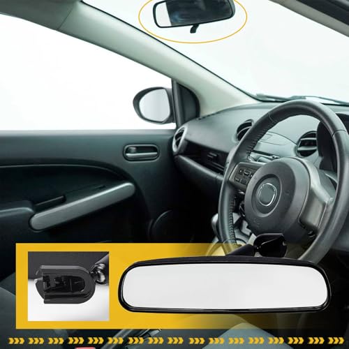 LLYZFED B37F-69-220C Interior Rear View Windshield Mirror Fit for Mazda 2 3 5 CX-7 CX-9 MX-5 Miata RX-8 2007-2015, Replace# B37F-69-220 B37F-69-220A B37F-69-220B - Image 5