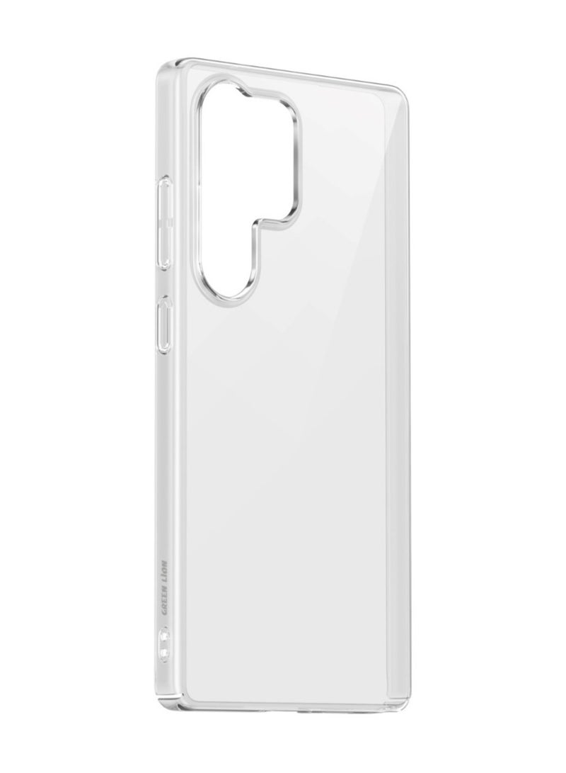 GREEN LION Galaxy S25 Ultra Case Delgado PC Cover /Anti-Yellowing/ Comfortable Grip /Ultra Slim/ Drop Protection / Raised Camera Guard /Ultra-Lightweight Back Cover - Clear - Image 1