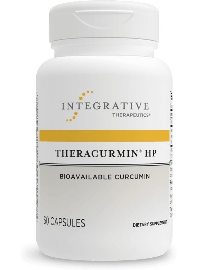 Integrative Therapeutics Theracurmin HP - Curcumin -Turmeric Supplement - For Muscle Recovery and Relief of Minor Pain Due to Occasional Overuse* - Vegan - Dairy Free - Gluten Free - 60 Capsules - Image 1