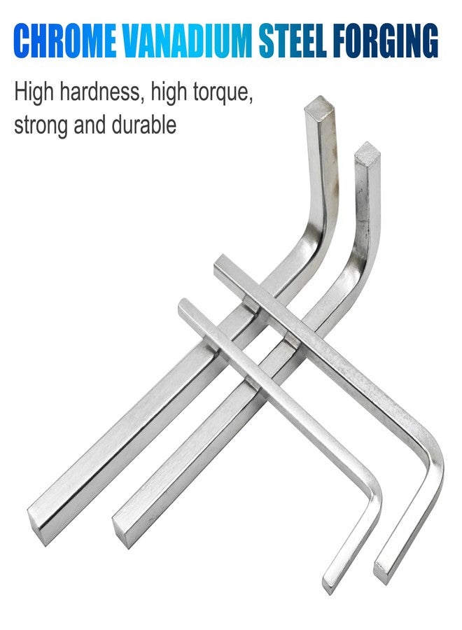 NGeGe 4 Pcs Square Screwdriver Wrench,Chrome vanadium Universal L-Wrench,3mm/4mm/5mm/6mm Square Head Wrench - Image 4