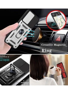 Generic Shield Full Protection Case With Metal Ring &Slide Camera Cover For redmi note 10 pro case  - Image 4