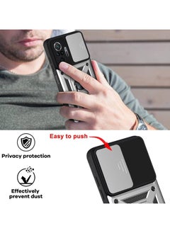 Generic Shield Full Protection Case With Metal Ring &Slide Camera Cover For redmi note 10 pro case  - Image 5