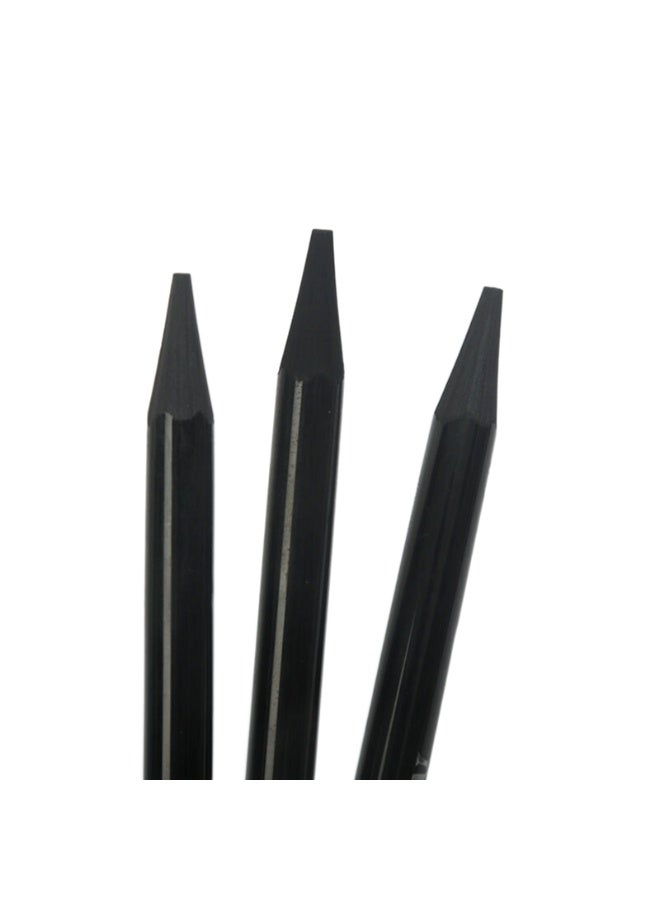 Keep Smiling Woodless Charcoal Pencils Set – 3PCS (Soft, Medium, Hard) – High Quality - Image 4