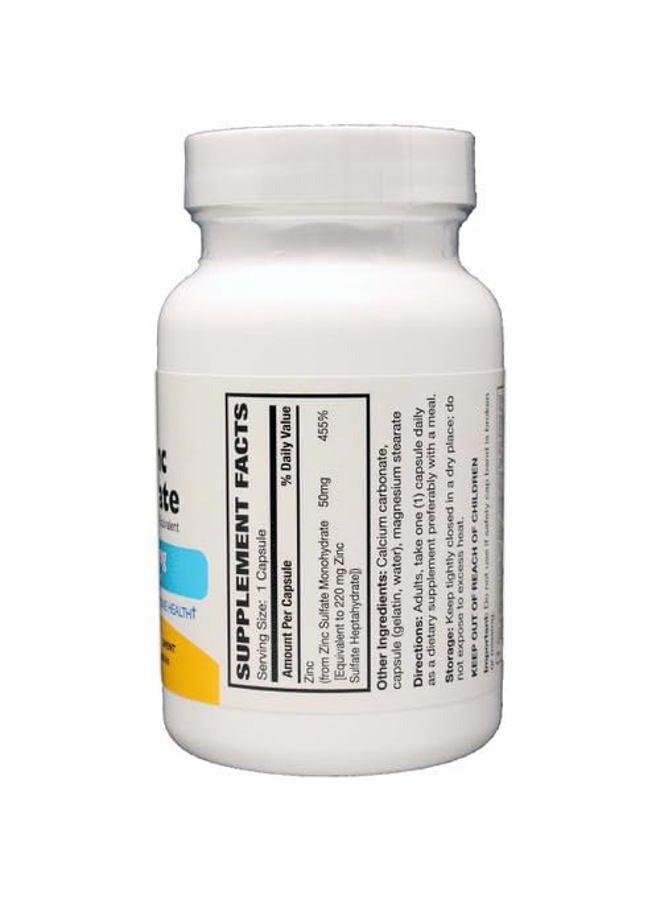 Rising Zinc Sulfate heptahydrate equivalent 220Mg Capsules - 100 each - Image 2
