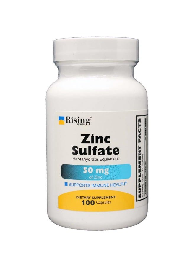 Rising Zinc Sulfate heptahydrate equivalent 220Mg Capsules - 100 each - Image 1