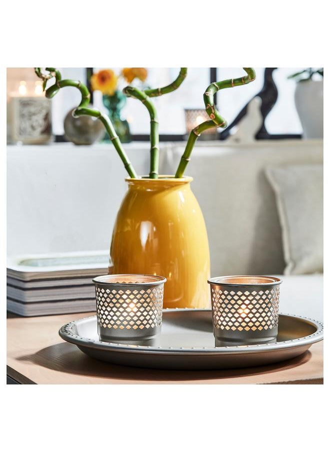 Generic - Candle holder, grey, 9 cm - Image 1
