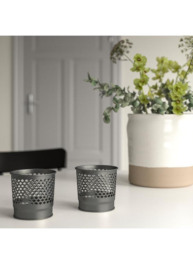 Generic - Candle holder, grey, 9 cm - Image 1