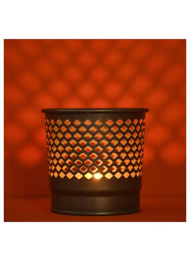 Generic - Candle holder, grey, 9 cm - Image 1