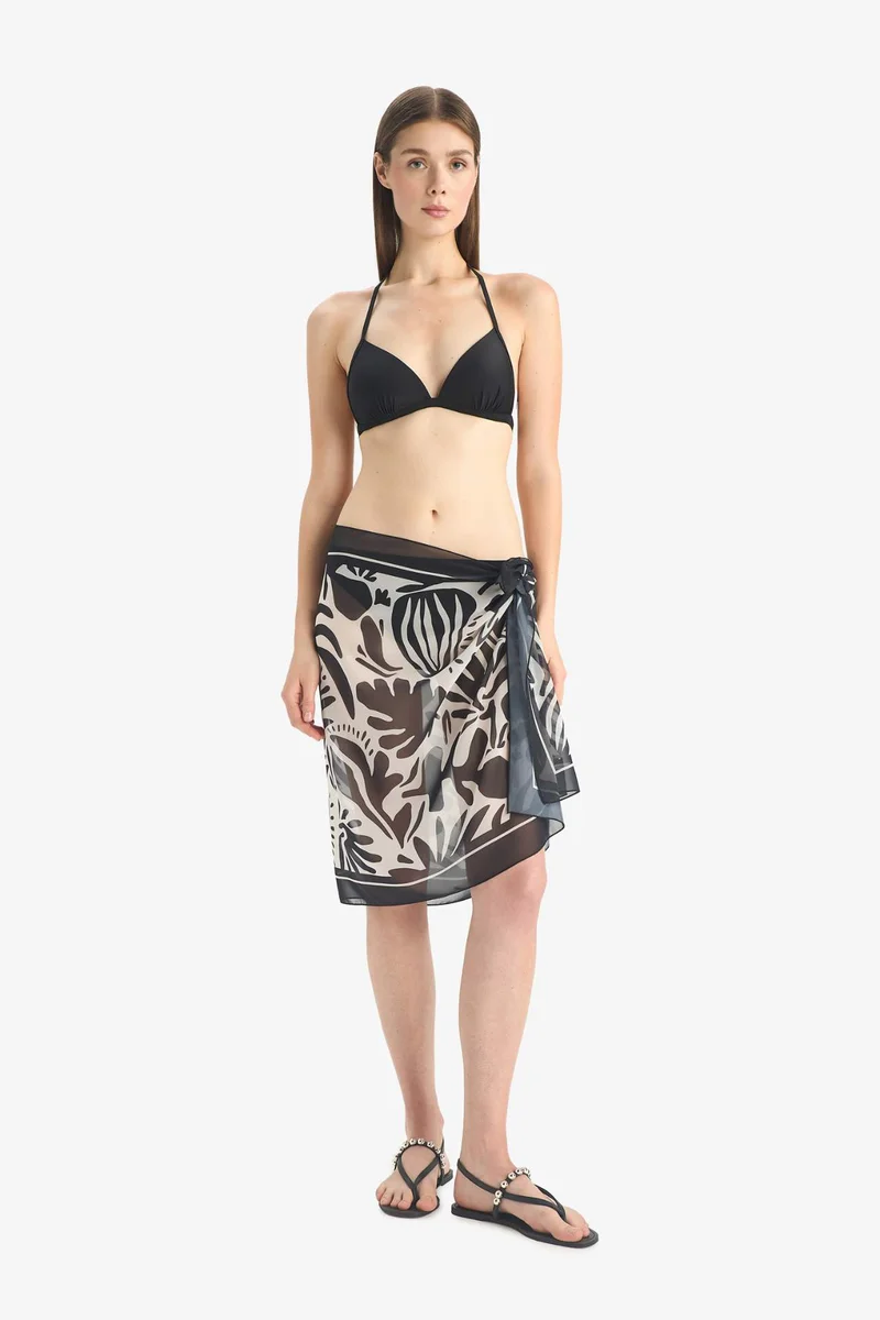ديفاكتو Fall in Love Regular Fit Chiffon Beachwear