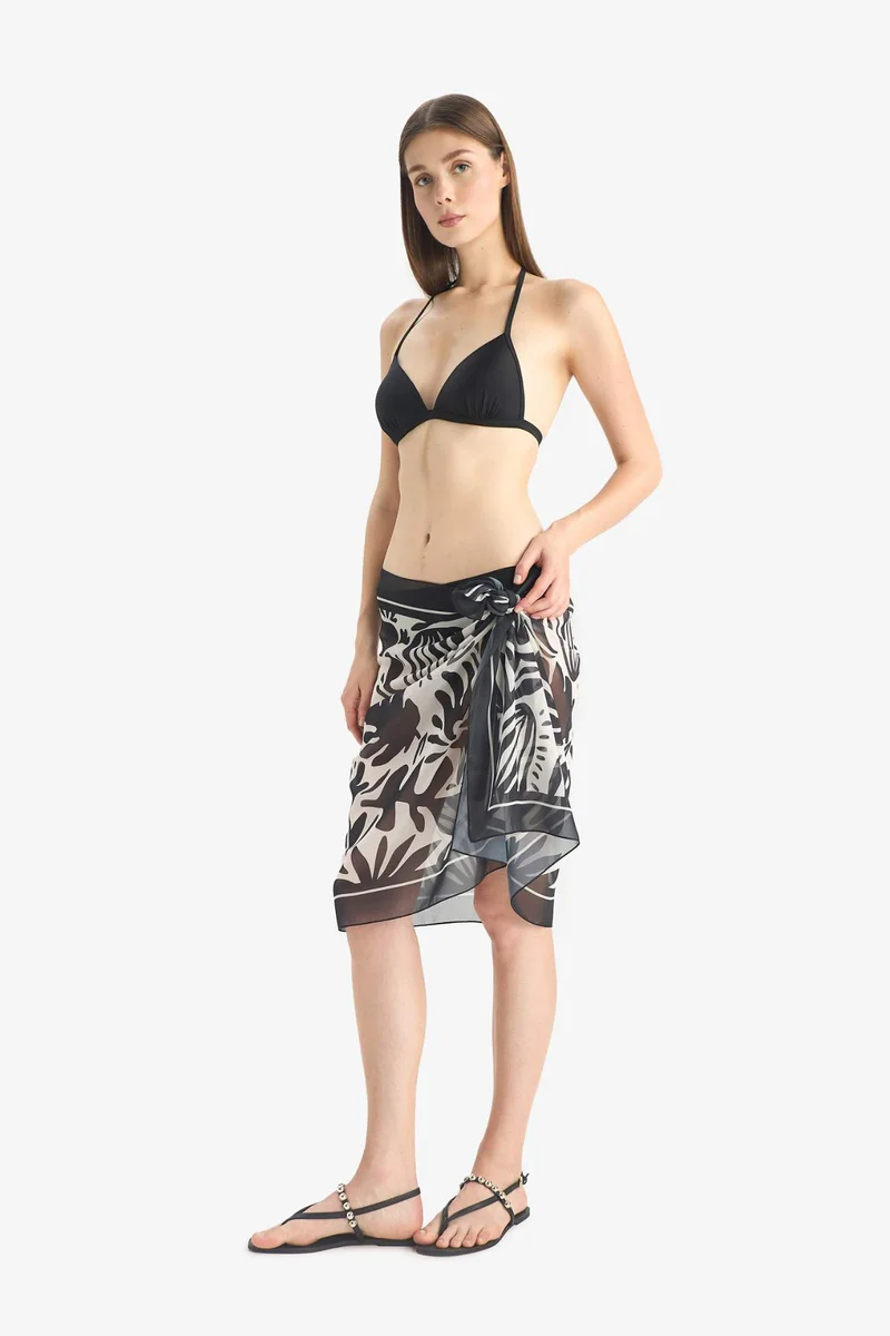 ديفاكتو Fall in Love Regular Fit Chiffon Beachwear