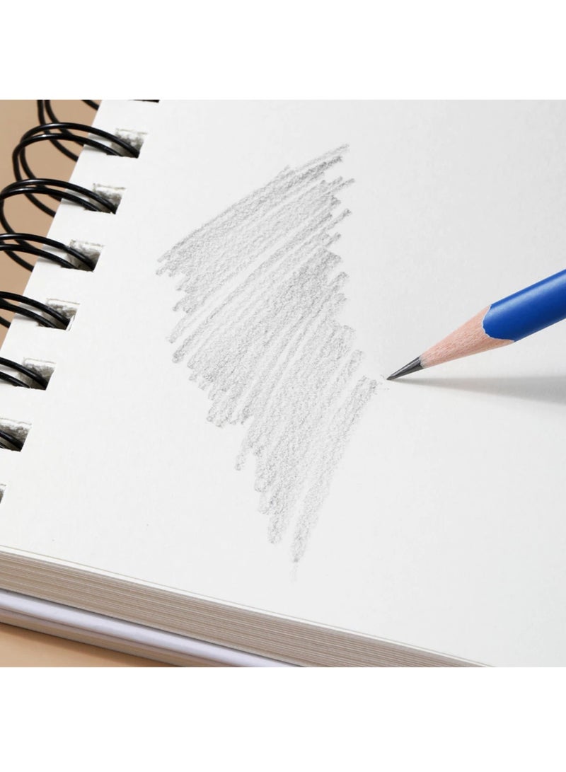 Deli دفتر رسم حلزوني بحجم B5 مع 40 ورقة بسماكة 100 جرام - Image 2