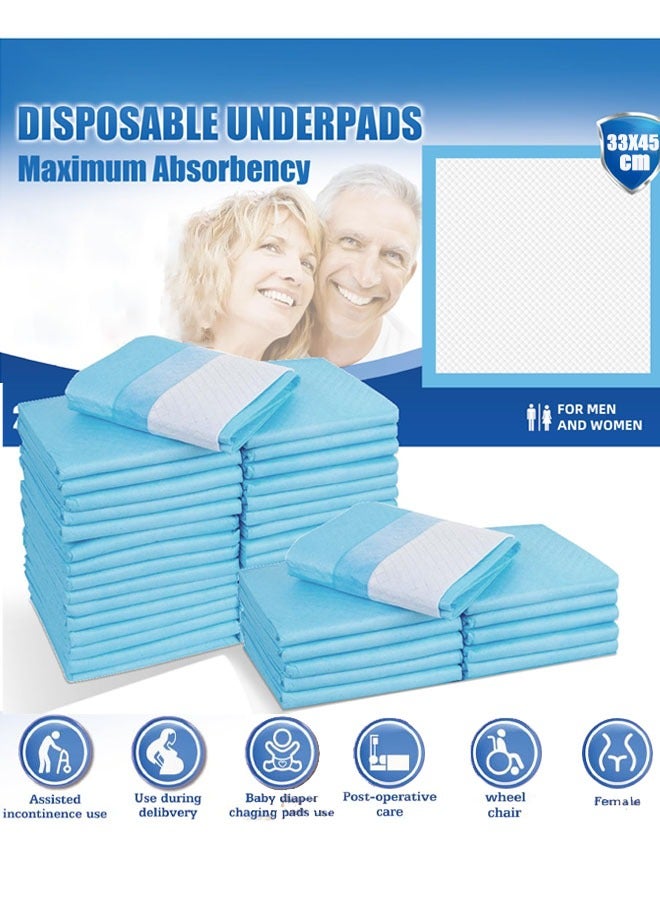 Generic Disposable Underpads Bed Pads Incontinence Pad Super Absorbent Waterproof Incontinence Changing Pads Super Absorbent Protection for Kids Adults  - Image 1