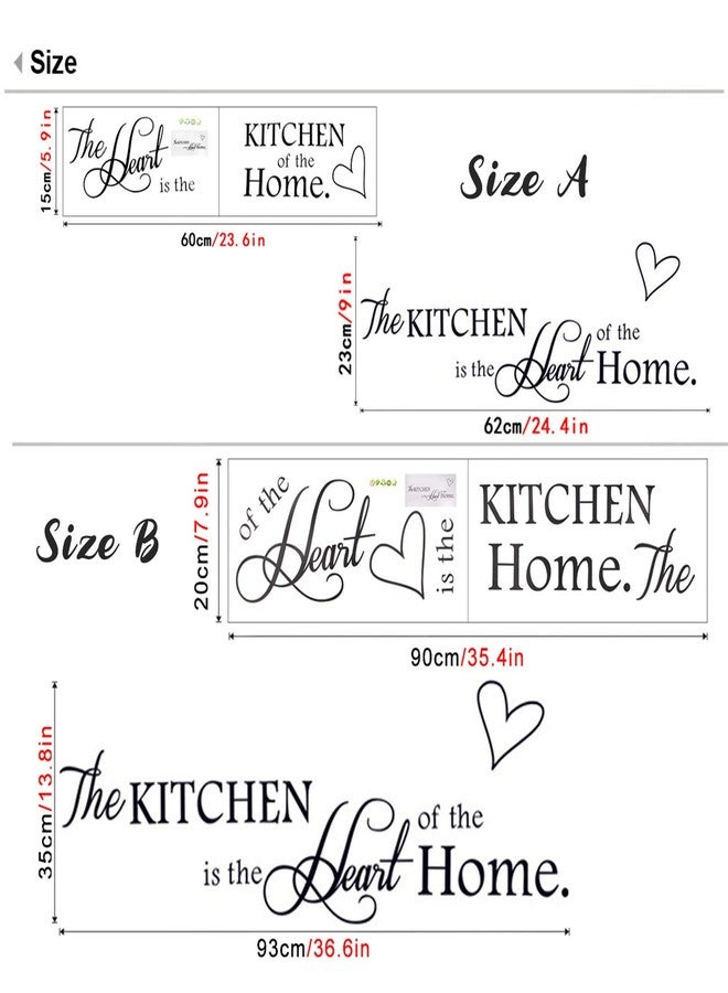 Rotumaty 'The Kitchen' Quote Wall Stickers Kitchen & Dining Room Wall Decal Vinyl Home Décor (Size B) - Image 4