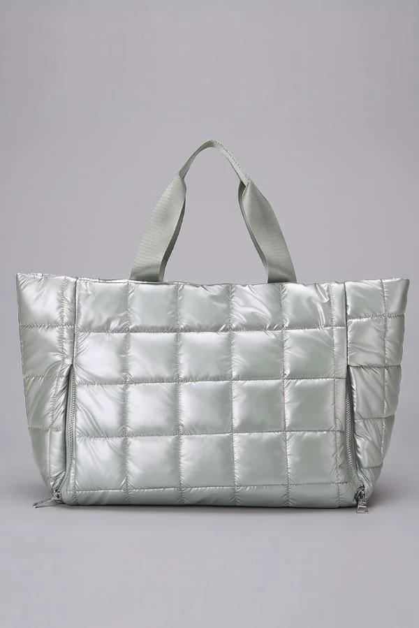 Svl Luna Quilted Puffer Tote Bag for Padel & Yoga with Yoga Mat Compartment