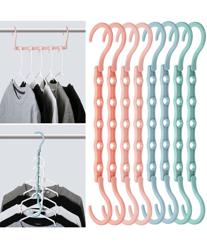 Mr Pen Space Saving Hangers 8 Pack Boho Colors Magic Hangers