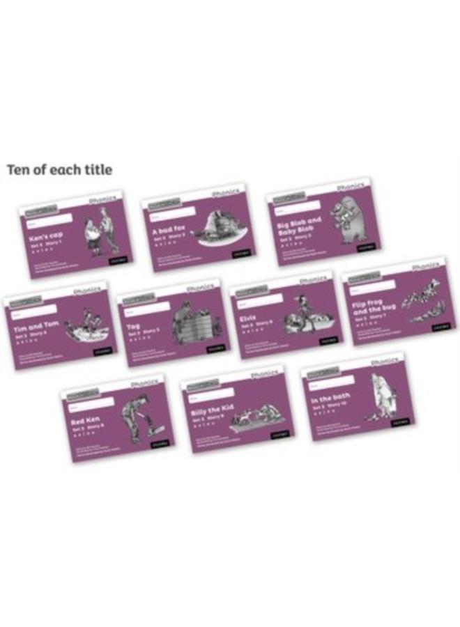 Read Write Inc. Phonics: Purple Set 2 Core Black & White Storybooks (Pack of 100) 