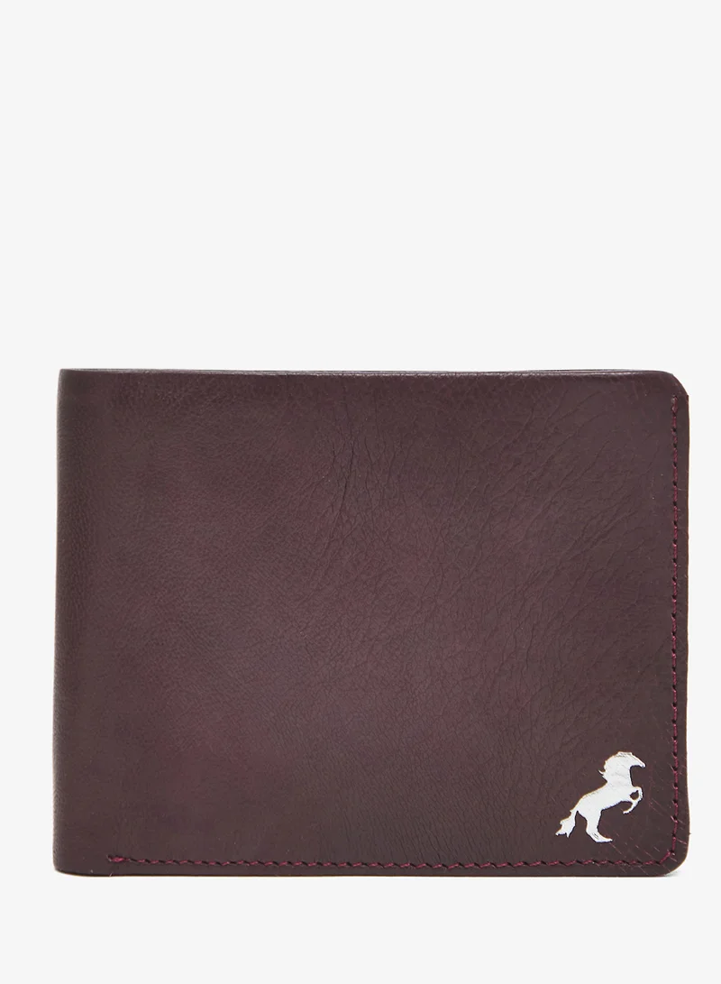 روبرت وود محافظ جلدية قابلة للطي بشعار حصان