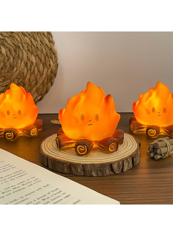 Campfire Night Light, Portable Flame Lamp with White Noise, Cute Silicone Flameless Candle Lights,Suitable for Kids lamp Bedroom, Indoor/Outdoor and Home Decoration - Image 5