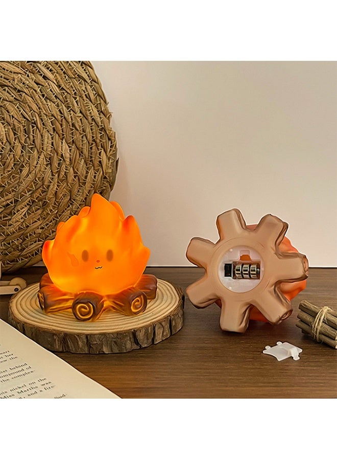 Campfire Night Light, Portable Flame Lamp with White Noise, Cute Silicone Flameless Candle Lights,Suitable for Kids lamp Bedroom, Indoor/Outdoor and Home Decoration - Image 4