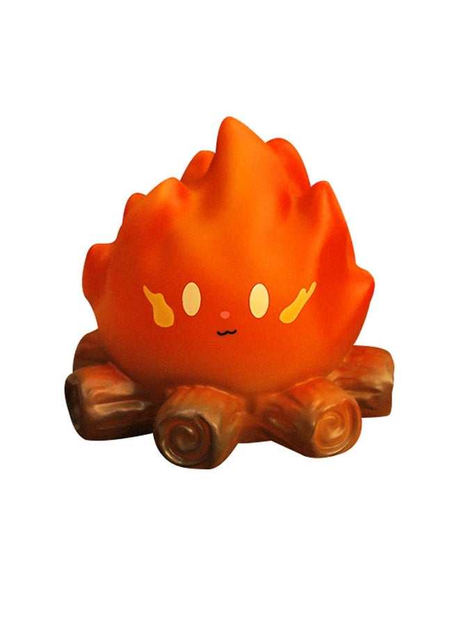 Campfire Night Light, Portable Flame Lamp with White Noise, Cute Silicone Flameless Candle Lights,Suitable for Kids lamp Bedroom, Indoor/Outdoor and Home Decoration - Image 1