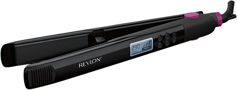 Revlon RVST2165 Flawless Glossy Finish Ionic Technology Digital Hair Straightener - Black - Image 3