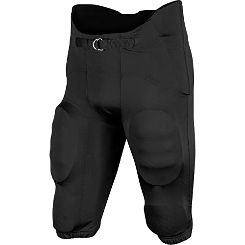 CHAMPRO Boys' Terminator 2 Integrated Youth Football Pants with Built-in Pads, Black, Small - Image 4
