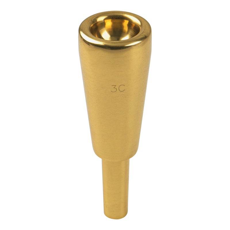 Yootones 1Pcs Yootones 9.8mm Outer Diameter 3C Heavy-Duty Trumpet Mouthpiece Compatible with Trumpet Accessories (Gold) - Image 3