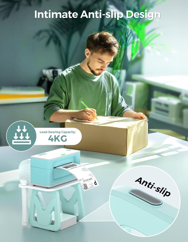 MUNBYN Label Holder for Rolls and Fanfold Labels, Thermal Sticker Holder for Desktop Thermal Printer, Accessory Supplies for Home, Office, Small Business - Image 4