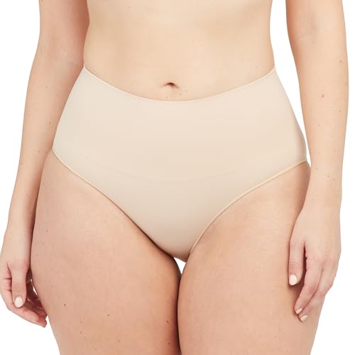 SPANXshape Everyday Shaping Brief - Core Control Shapewear Underwear - Invisible Under Clothes - Seamless Design - Soft Nude - Small - Image 1